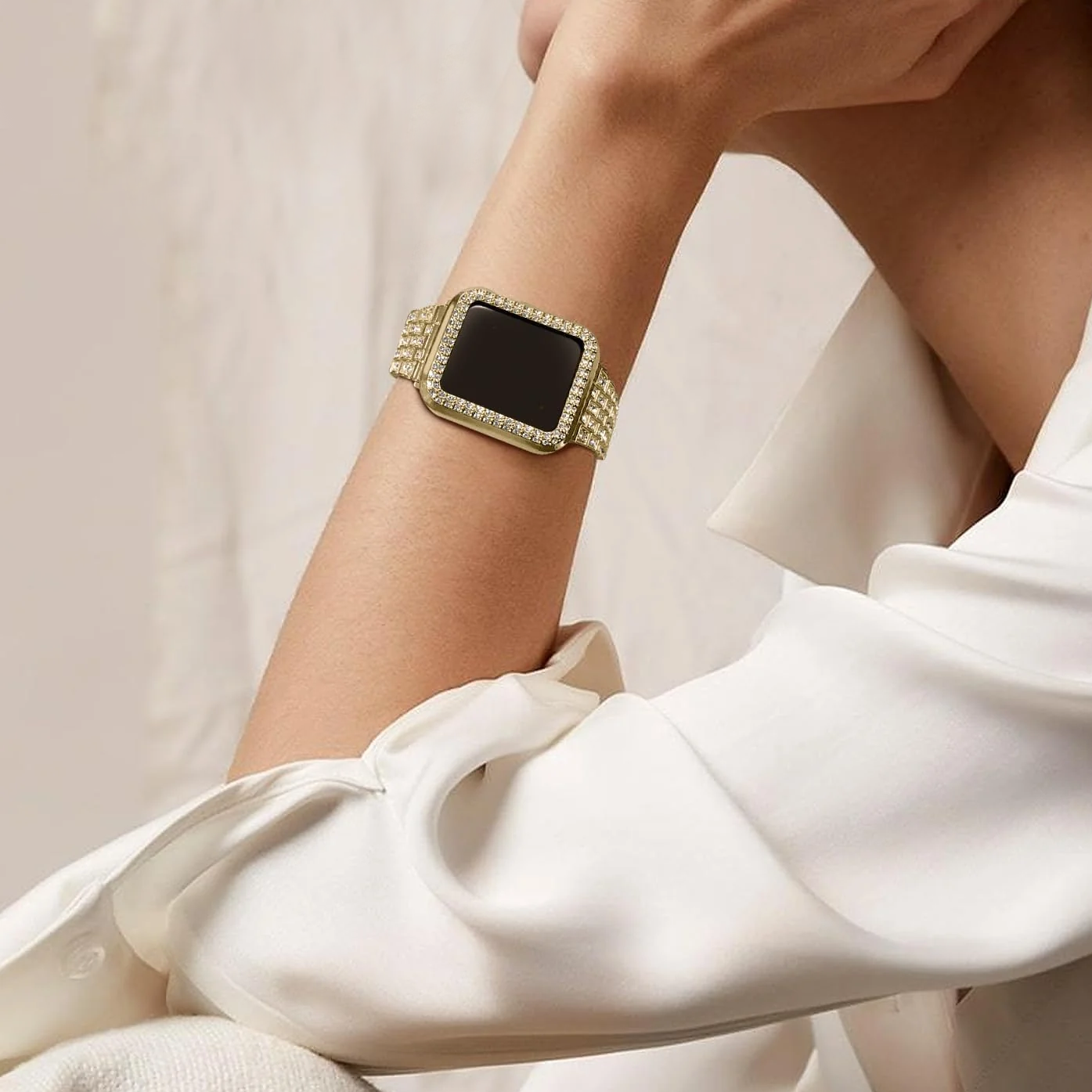 Straplab Crystalé Rhinestone Apple Watch Band with Protective Case