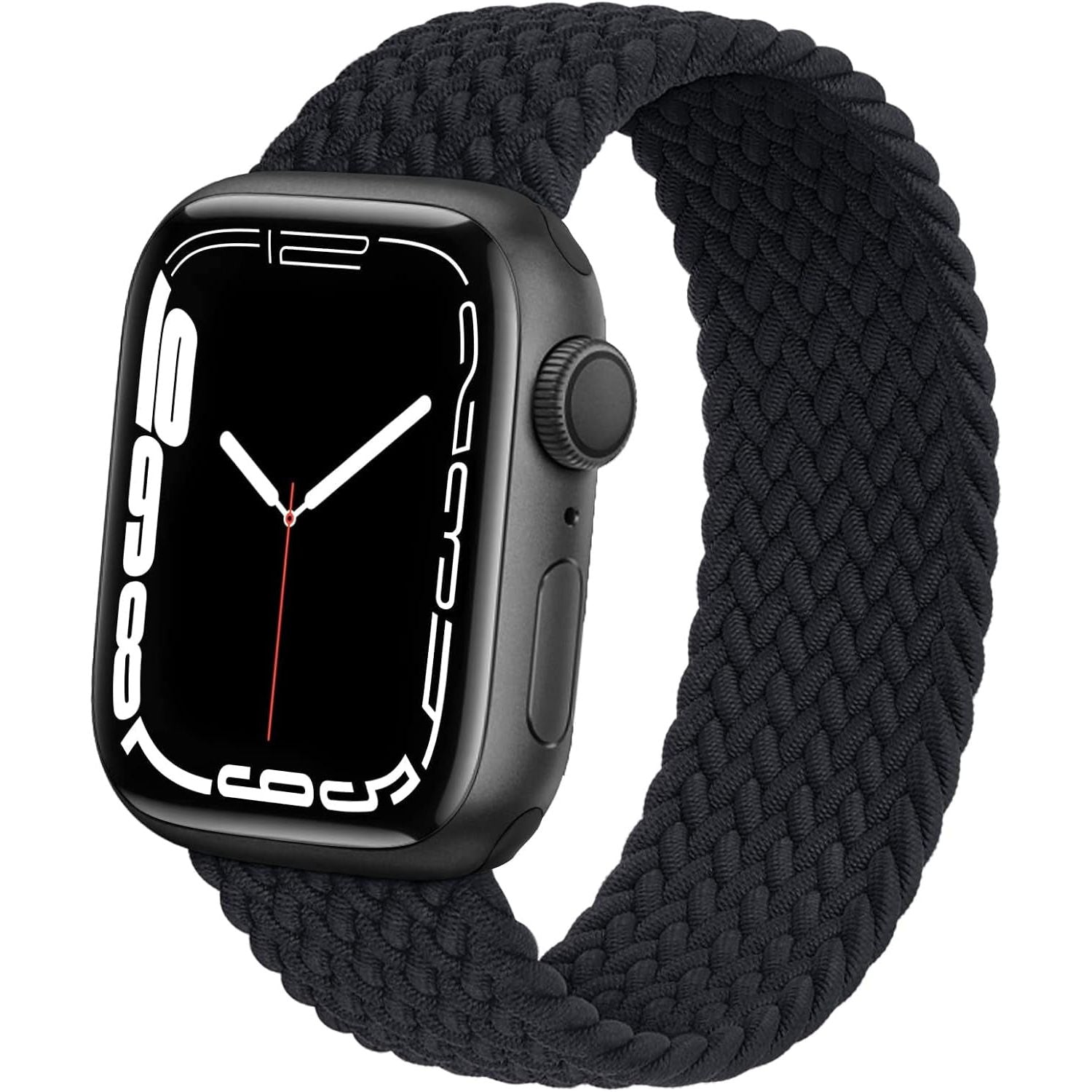 Lace Braided Solo Loop Compatible with Apple Watch Band 38 40 41 42Mm 44 45 46 49Mm for Men Women, Stretchy Nylon Elastic Sport Wristband for Iwatch Series Ultra1/2 SE 1/2 10 9 8 7 6 5 4 3 2 1