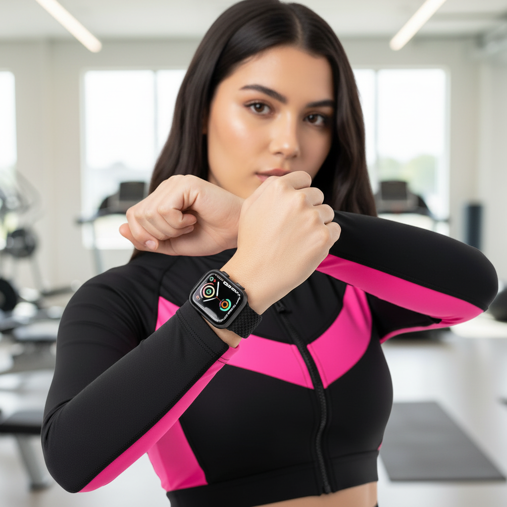 Straplab Lace Braided Solo Loop - Stretchy Nylon Sports Band