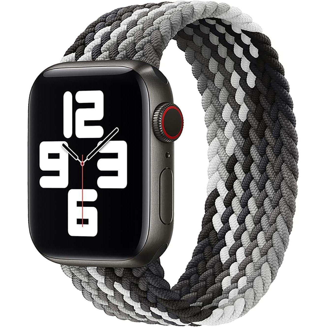 Lace Braided Solo Loop Compatible with Apple Watch Band 38 40 41 42Mm 44 45 46 49Mm for Men Women, Stretchy Nylon Elastic Sport Wristband for Iwatch Series Ultra1/2 SE 1/2 10 9 8 7 6 5 4 3 2 1