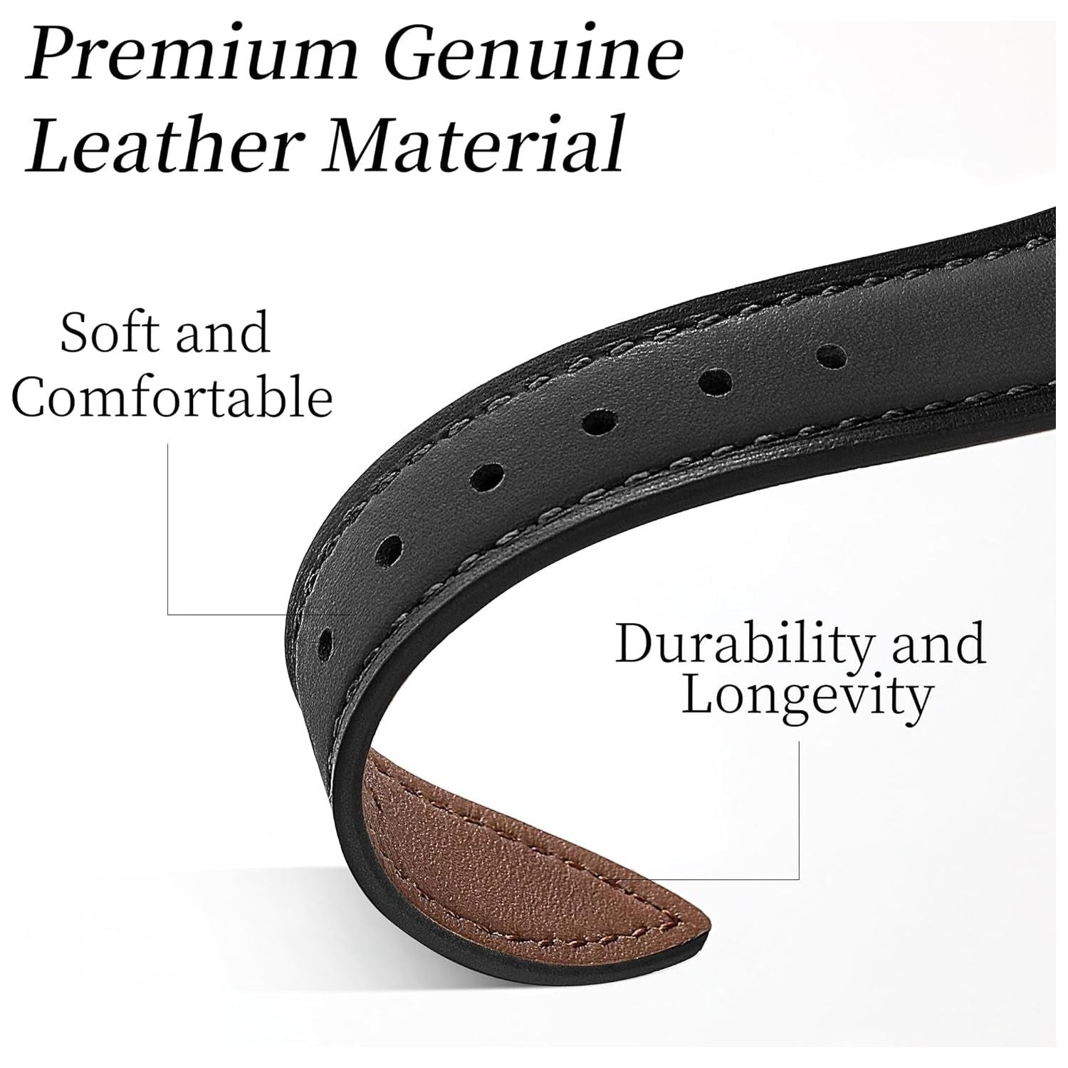 Straplab Bandelle Luxury Leather Apple Watch Strap