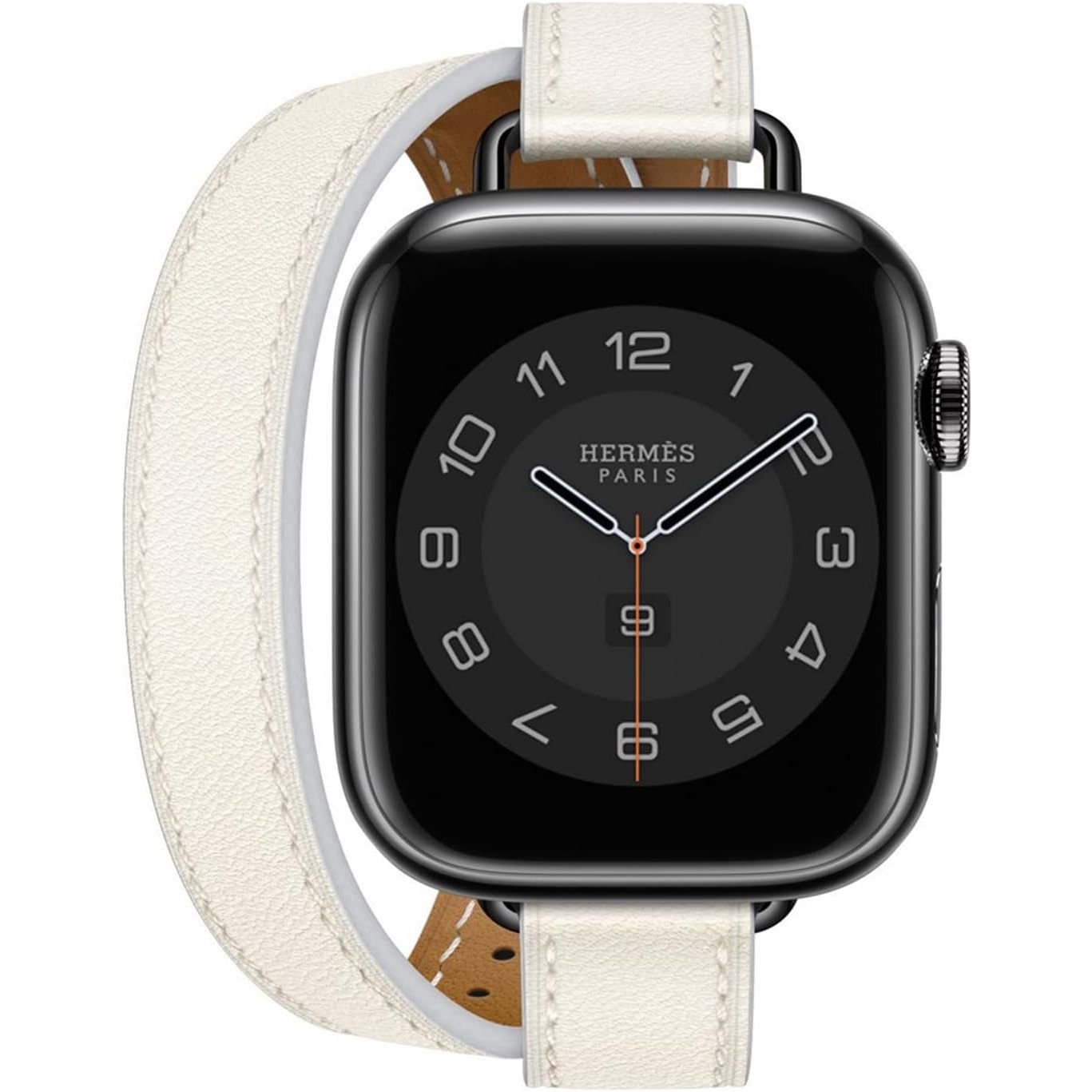 Compatible for Apple Watch Band 49Mm 46Mm 45Mm 44Mm 42Mm 41Mm 40Mm 38Mm Women, Genuine Leather Double Tour Designed Slim Apple Watch Strap for Iwatch Ultra 2/1 Series 10 9 8 7 6 5 4 3 2 1 SE