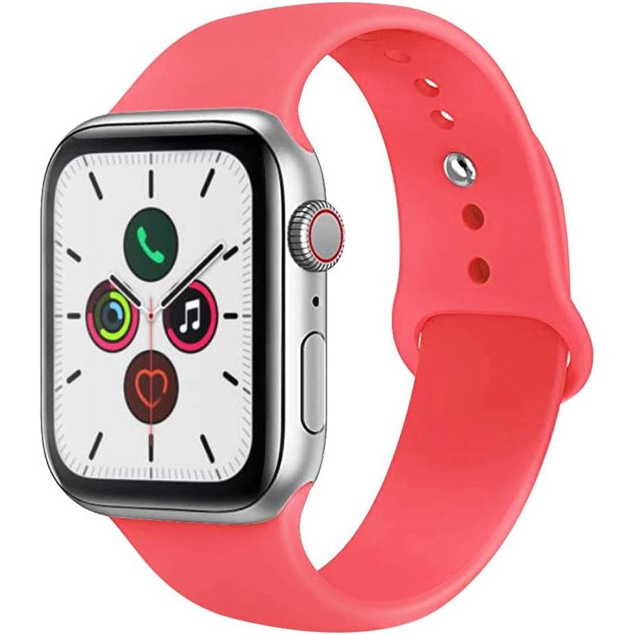 For Apple Watch Band 38Mm 40Mm 41Mm 42Mm 44Mm 45Mm 46Mm 49Mm Soft Silicone Sport Strap Compatible for Apple Iwatch Ultra 2 Ultra Series 10/9/8/7/6/5/4/3/2/SE 2/Se(White,38/40/41/42Mm(Series 10)-S/M)