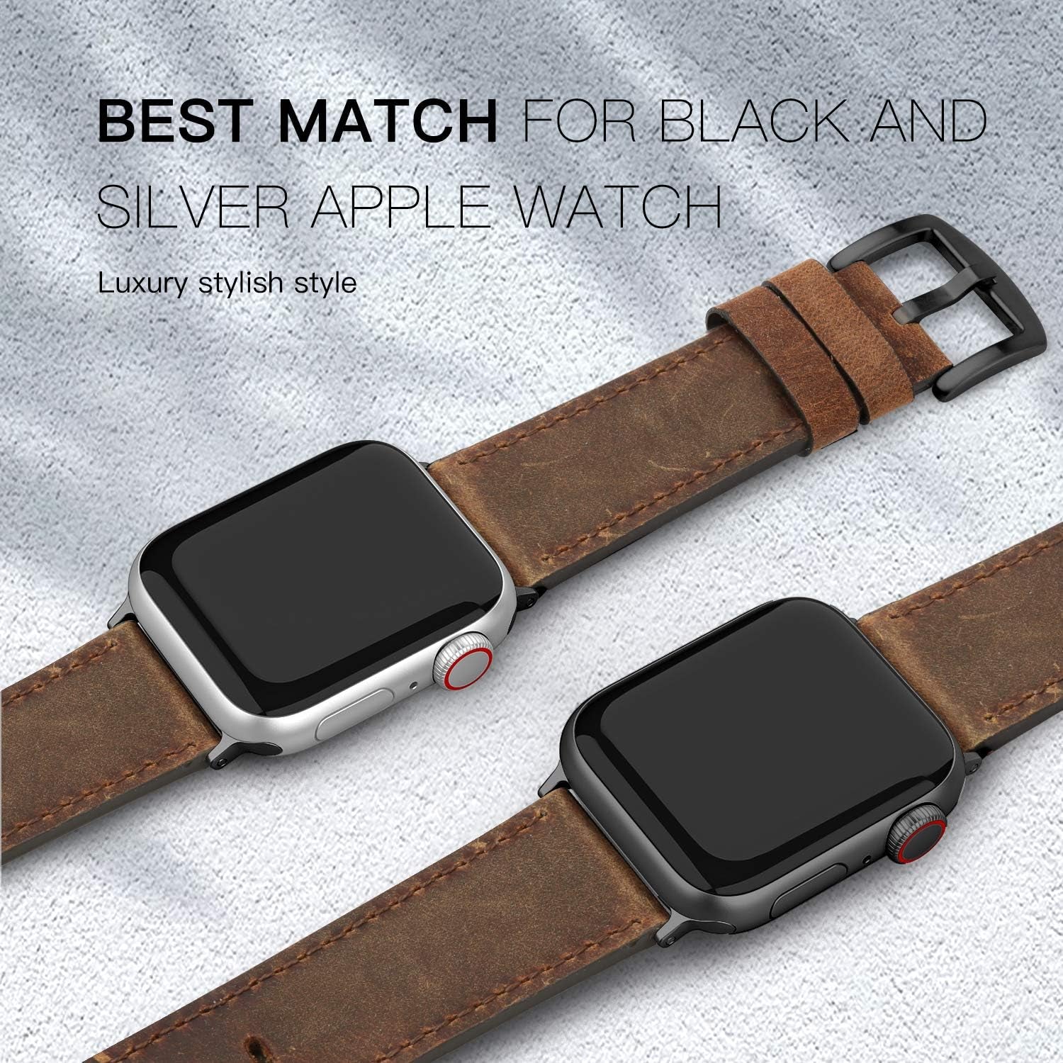 Straplab Vintage Genuine Leather Band for Apple Watch