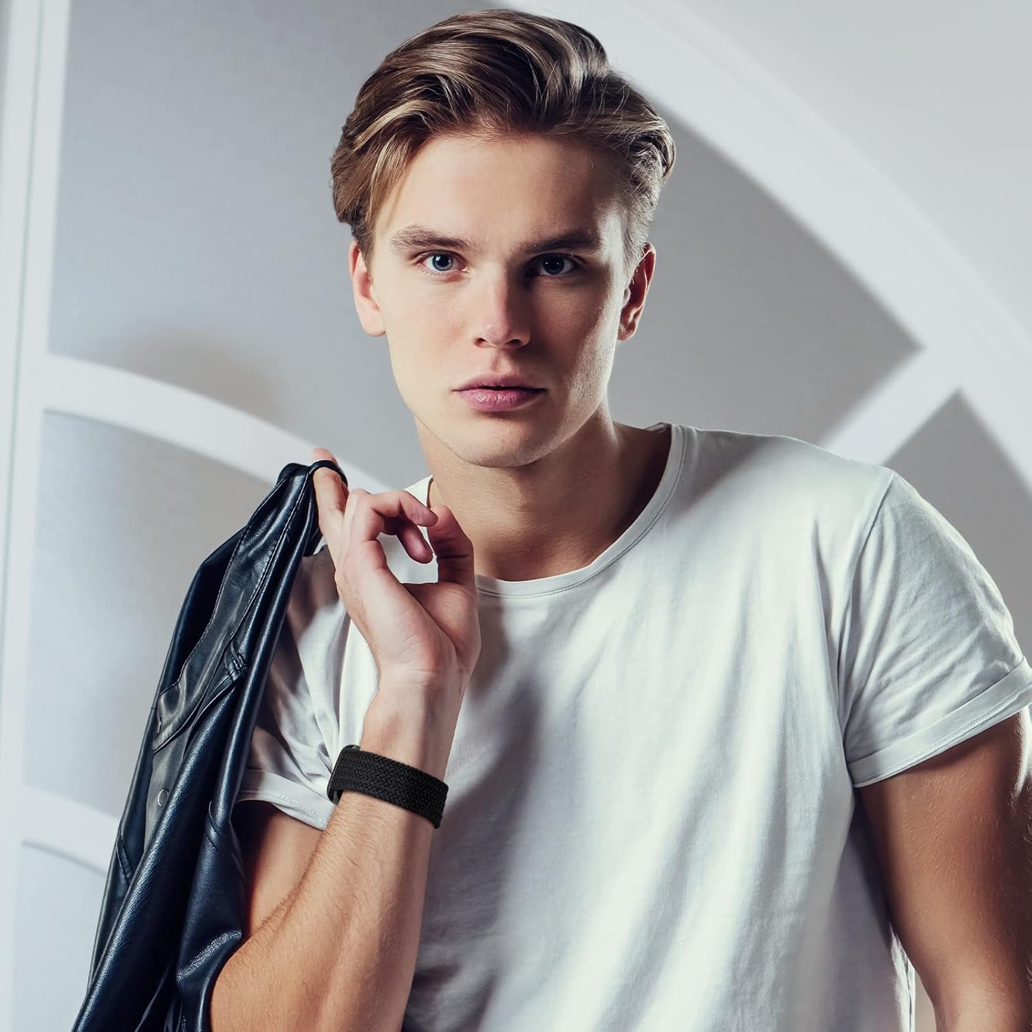 Straplab Lace Braided Solo Loop - Stretchy Nylon Sports Band