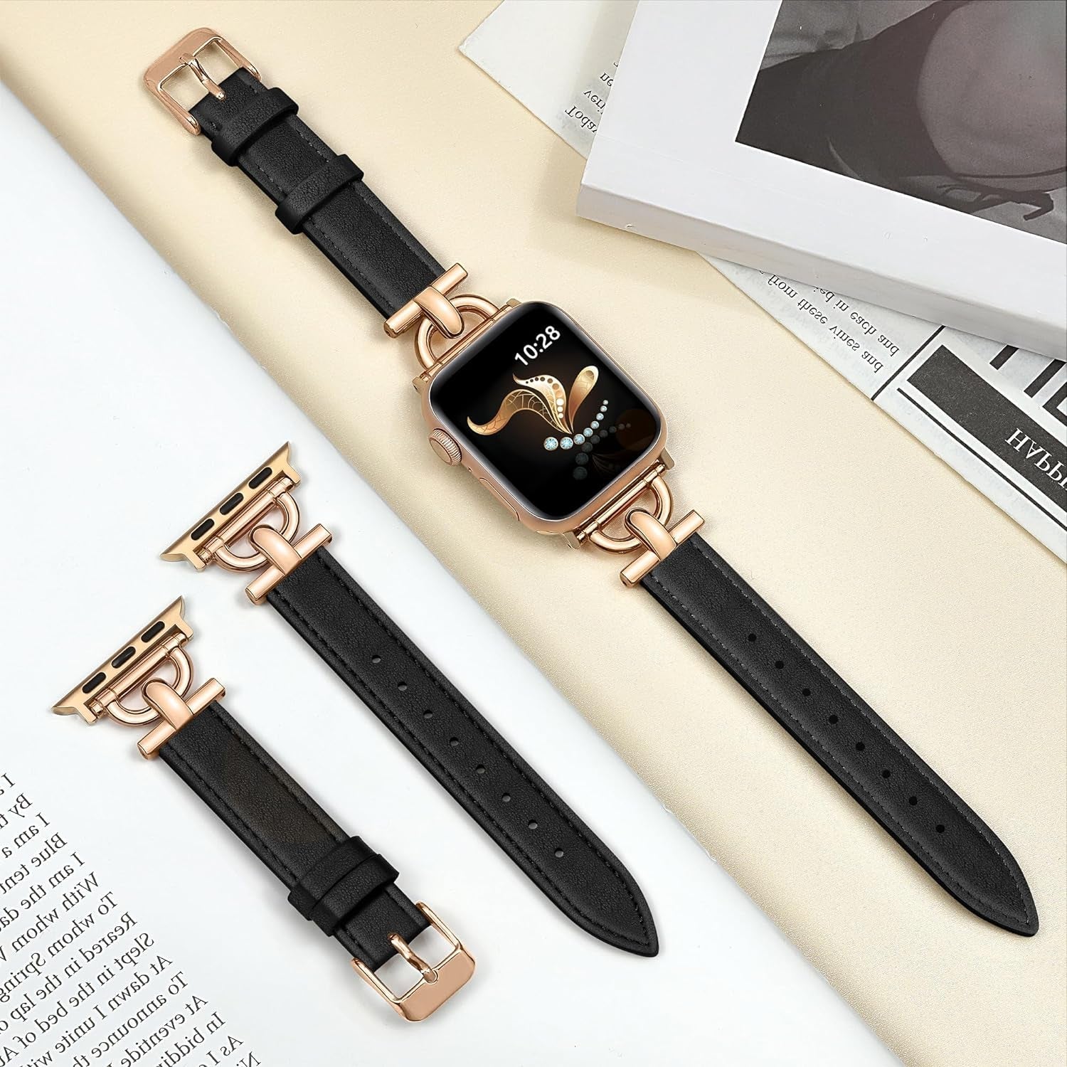 Straplab Bandelle Luxury Leather Apple Watch Strap
