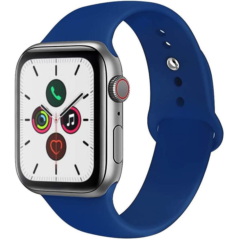 For Apple Watch Band 38Mm 40Mm 41Mm 42Mm 44Mm 45Mm 46Mm 49Mm Soft Silicone Sport Strap Compatible for Apple Iwatch Ultra 2 Ultra Series 10/9/8/7/6/5/4/3/2/SE 2/Se(White,38/40/41/42Mm(Series 10)-S/M)