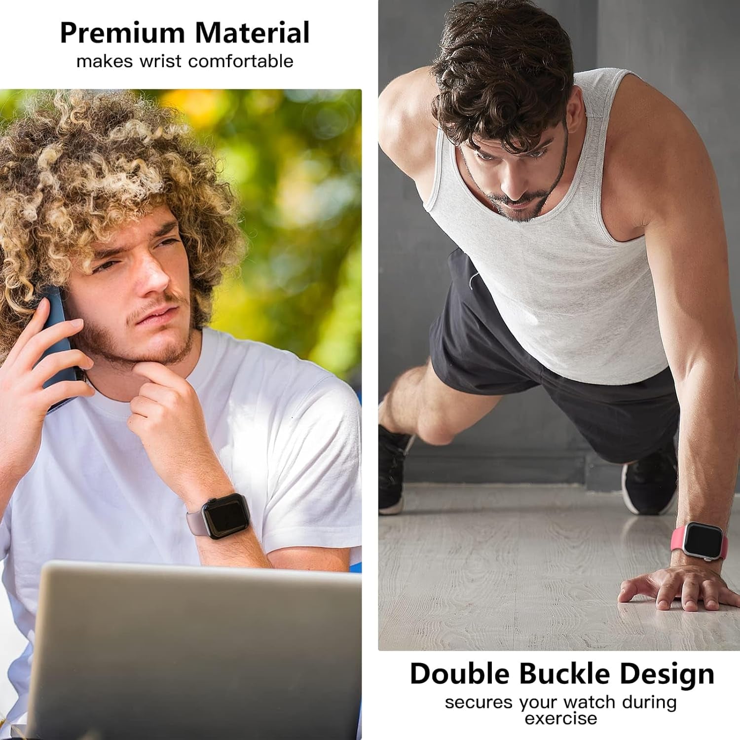 Straplab 6 Pack Sports Bands for Apple Watch (38-49mm)