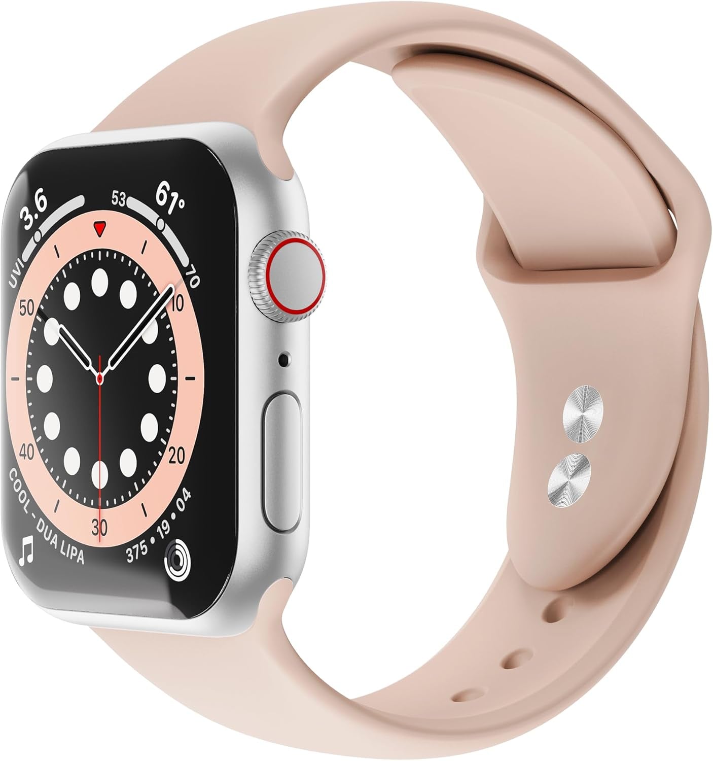 Silicone Apple Watch Band, Compatible with Apple Watch 38Mm, 40Mm, 41Mm, 42Mm, 44Mm, 45Mm, 49Mm, for Men with Large Wrists, Lavender