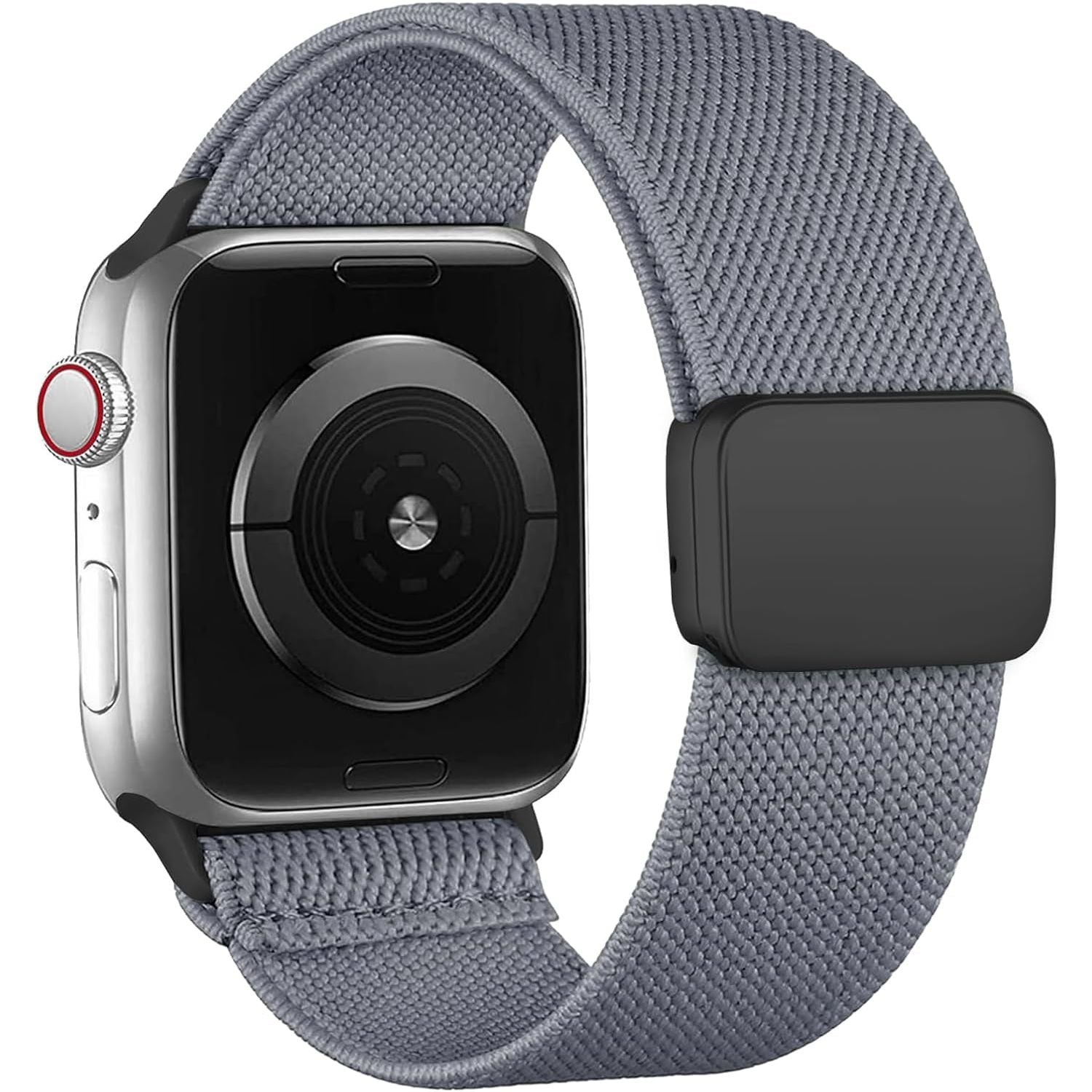 Magnetic Stretchy for Apple Watch Band 46Mm 42Mm 45Mm 44Mm 40Mm 49Mm 41Mm 38Mm Women Men,Nylon Sport Loop Elastic Adjustable Strap for Apple Watch Se/2Nd/Iwatch Ultra/Ultra 2 Series 10/9/8/7/6/5/4/3/2/1