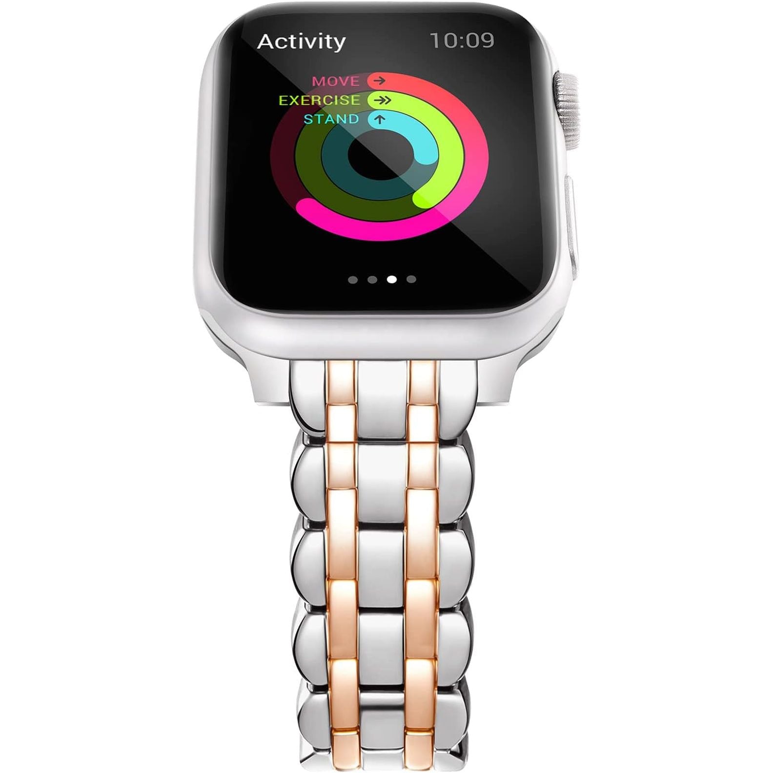 Watch Band for Apple Watch Women Bands 38Mm 40Mm 41Mm 42Mm 44Mm 45Mm 49Mm, Metal Thin Stainless Steel Dressy Iwatch Band Adjustable Strap for Series Ultra 8 7 6 5 4 3 2 SE 1