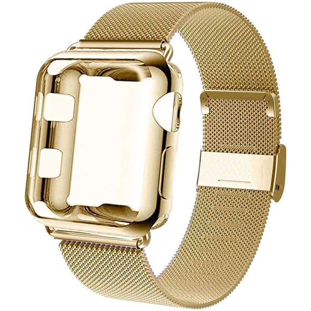Bands Compatible for Apple Watch 38Mm 40Mm 41Mm 42Mm 44Mm 45Mm Metal Adjustable Stainless Steel Strap for Iwatch Series 7/8/6/SE/5/4/3/2/1