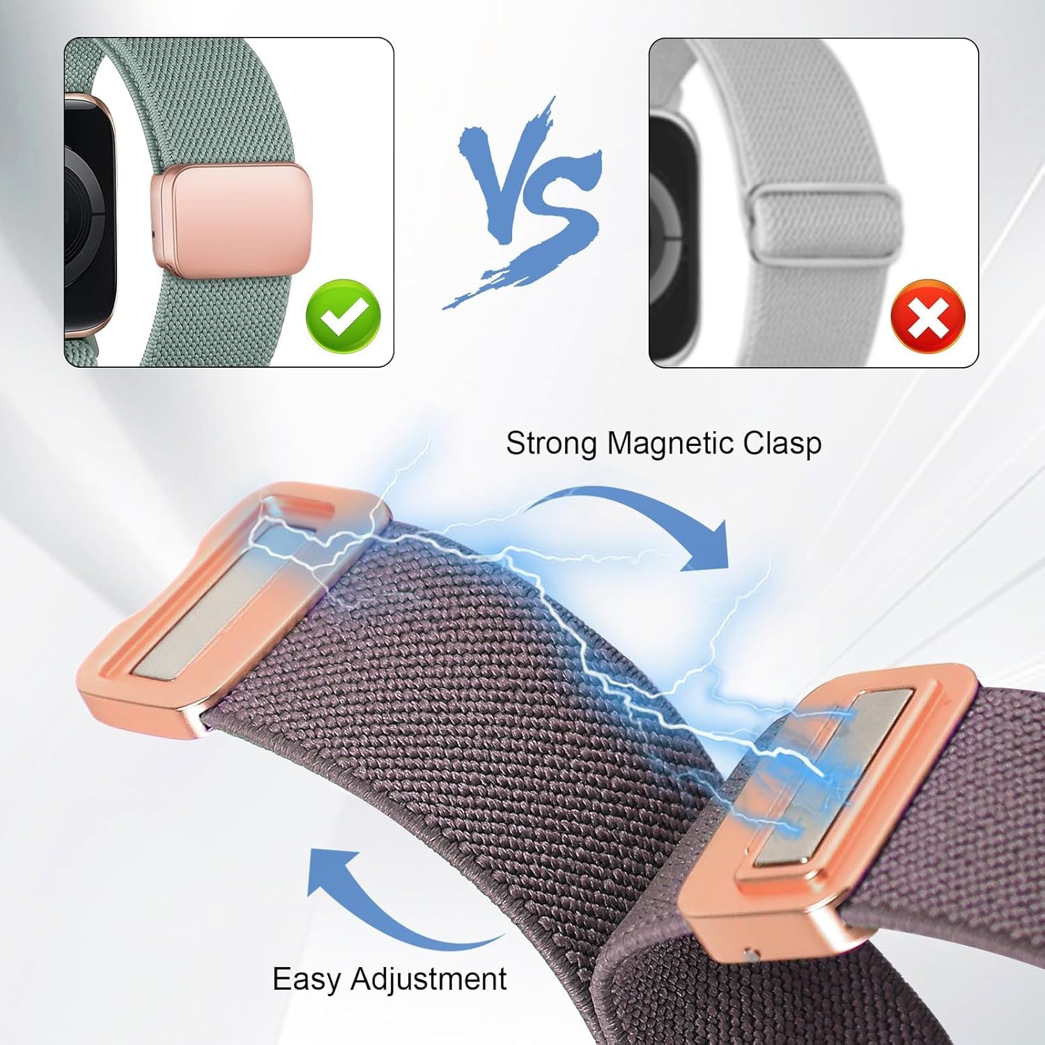 Straplab Magnetic Stretchy Nylon Band