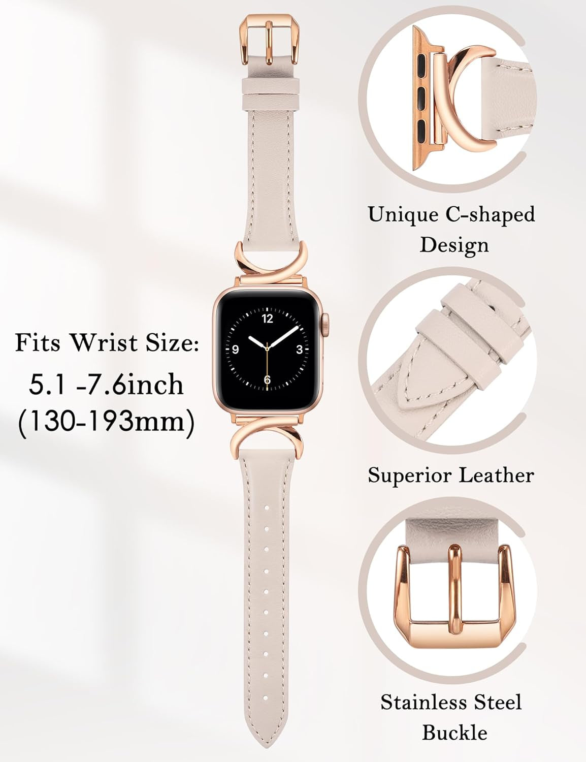 Straplab Vienna Premium Leather Apple Watch Band