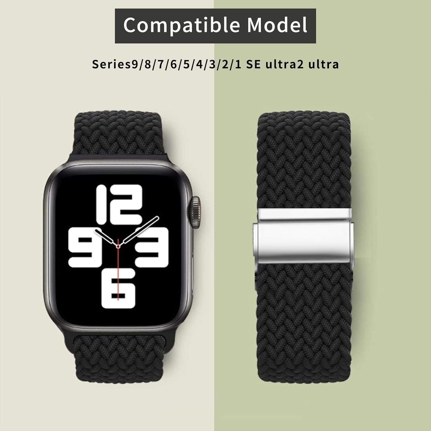 Straplab Adjustable Braided Apple Watch Band