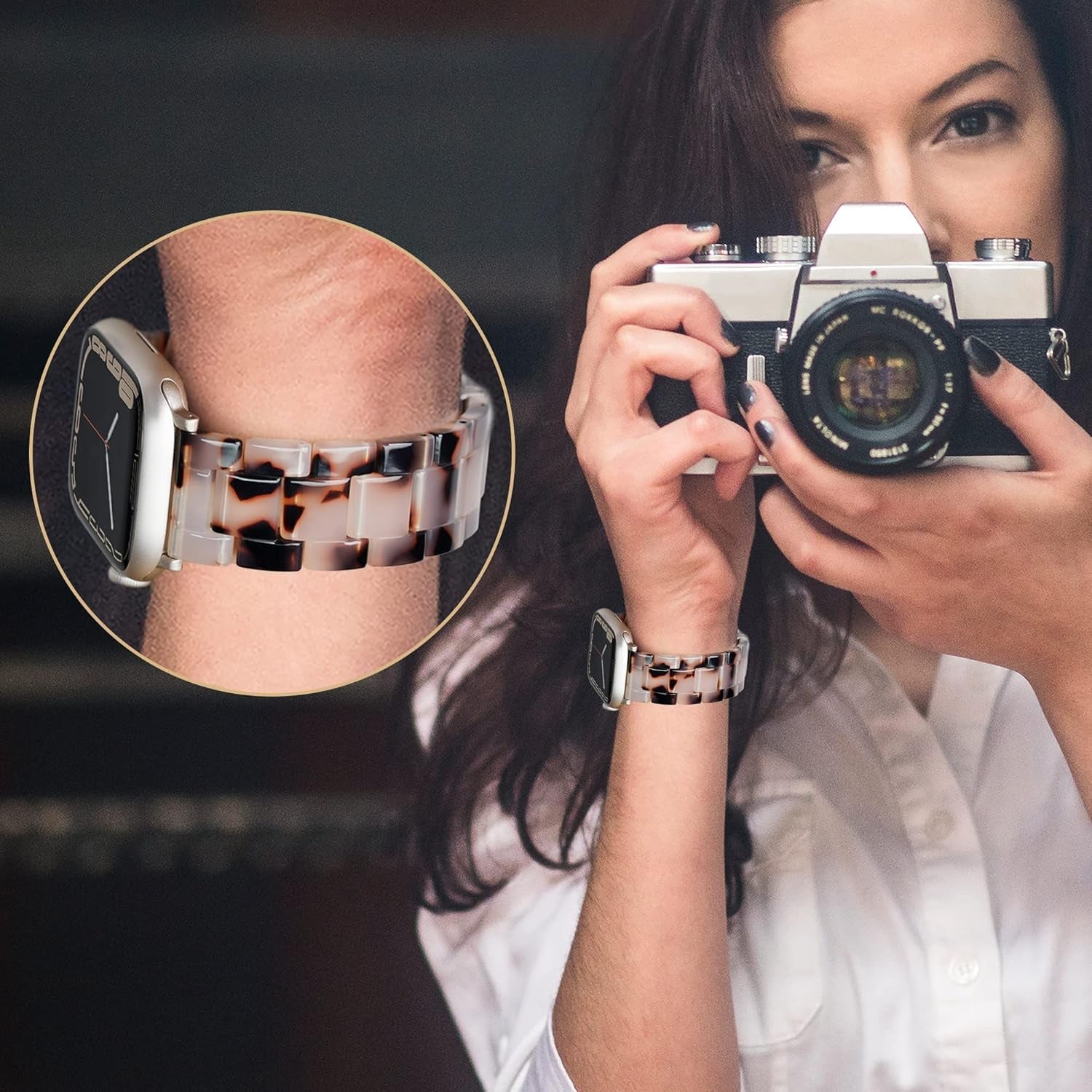 Straplab Tortoise Shell Watch Band