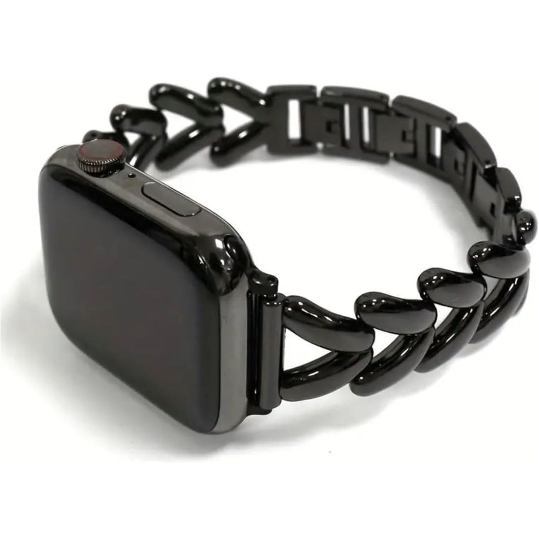 Metal Bracelet Compatible for Apple Watch Band 38Mm 40Mm 41Mm 42Mm 44Mm 45Mm 46Mm 49Mm, Dressy Bangle Chain Watch Strap for Iwatch Series 10/9/8/7/6/5/4/3/2/1/Se/Ultra