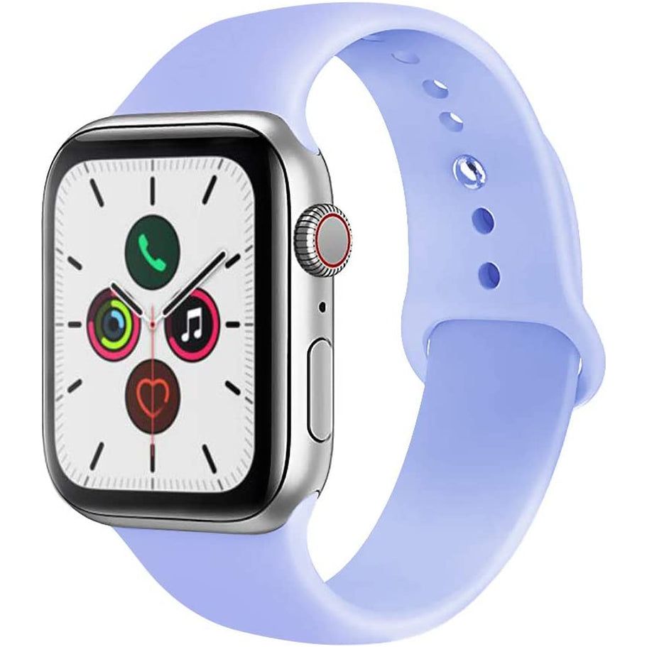 For Apple Watch Band 38Mm 40Mm 41Mm 42Mm 44Mm 45Mm 46Mm 49Mm Soft Silicone Sport Strap Compatible for Apple Iwatch Ultra 2 Ultra Series 10/9/8/7/6/5/4/3/2/SE 2/Se(White,38/40/41/42Mm(Series 10)-S/M)