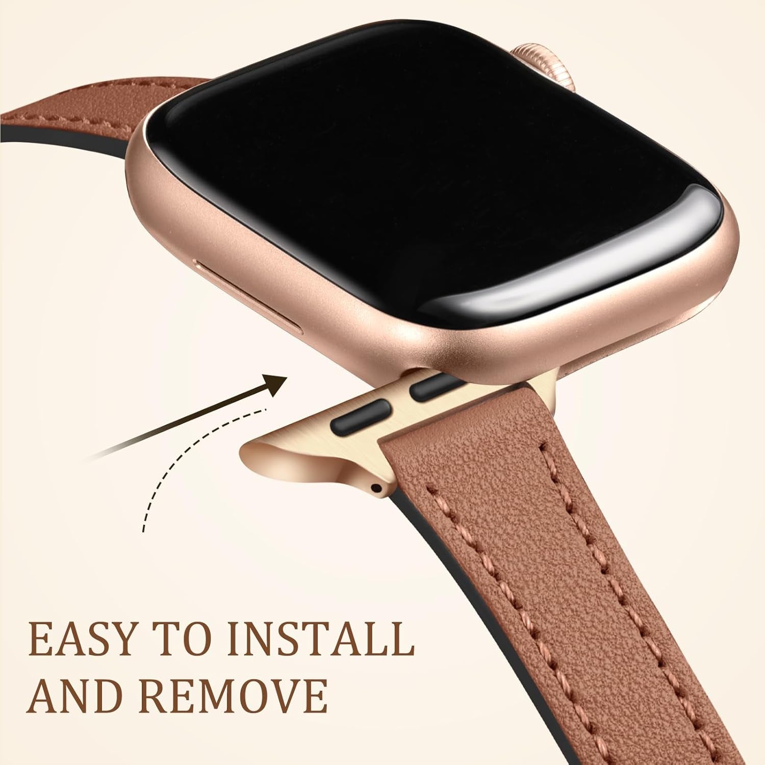 Slim Genuine Leather Straplab Apple Watch Strap