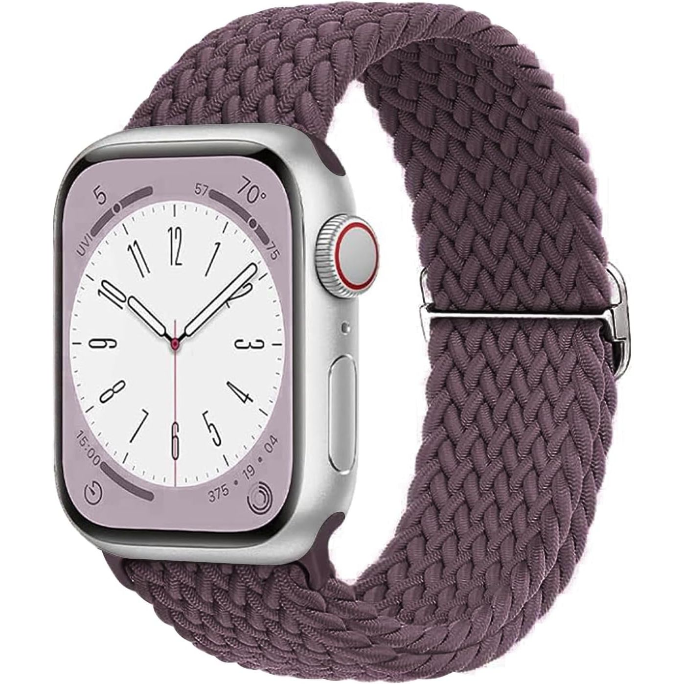Compatible with Apple Watch Strap Band 49Mm 46Mm 45Mm 44Mm 42Mm Braided Band Replacement Bands Adjustable Stretchable Elastics Sport Wristband for Iwatch Ultra2 Ultra Series10/9/8/7/6/Se/5/4/3/2/1
