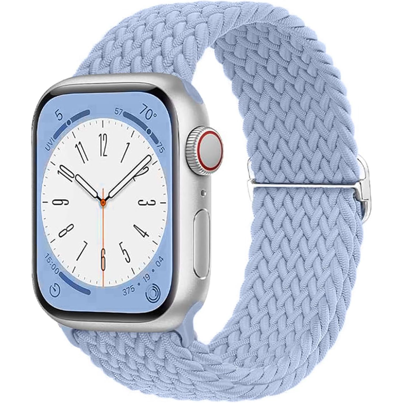 Compatible with Apple Watch Strap Band 49Mm 46Mm 45Mm 44Mm 42Mm Braided Band Replacement Bands Adjustable Stretchable Elastics Sport Wristband for Iwatch Ultra2 Ultra Series10/9/8/7/6/Se/5/4/3/2/1