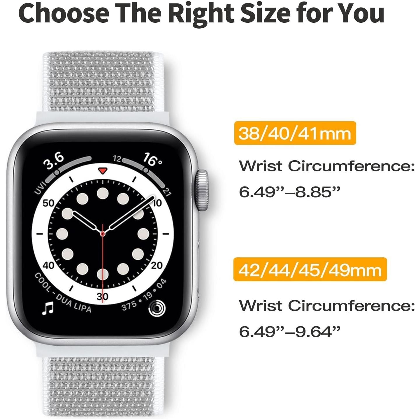 Straplab Soft Nylon Sports Loops for Apple Watch