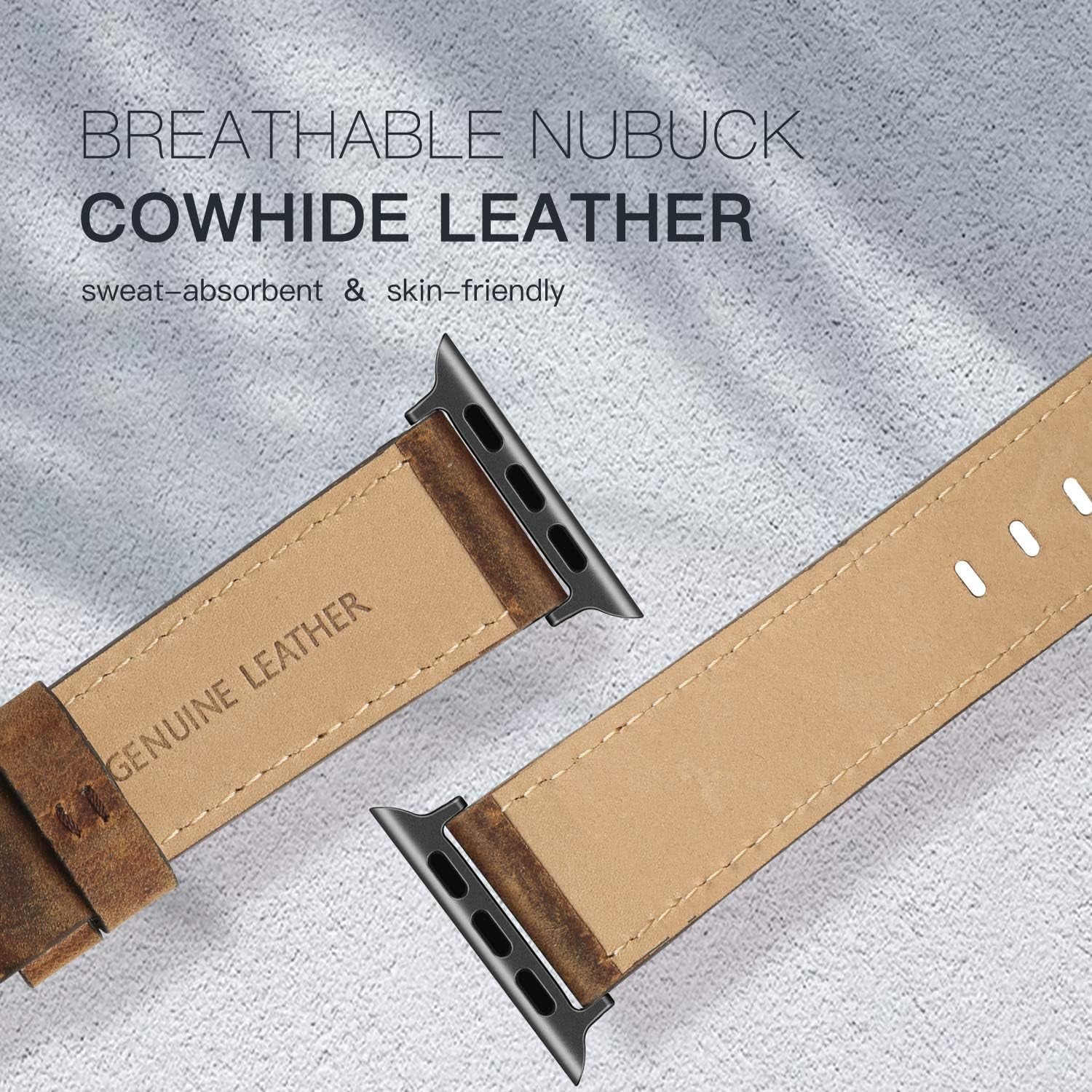 Straplab Vintage Genuine Leather Band for Apple Watch