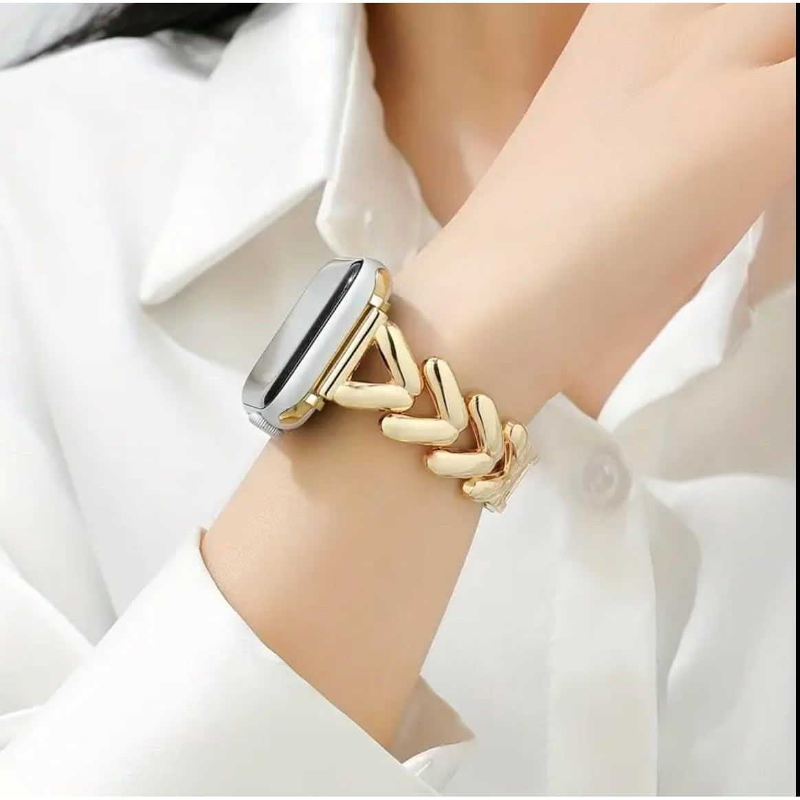 Straplab V Chain Metal Bracelet for Apple Watch