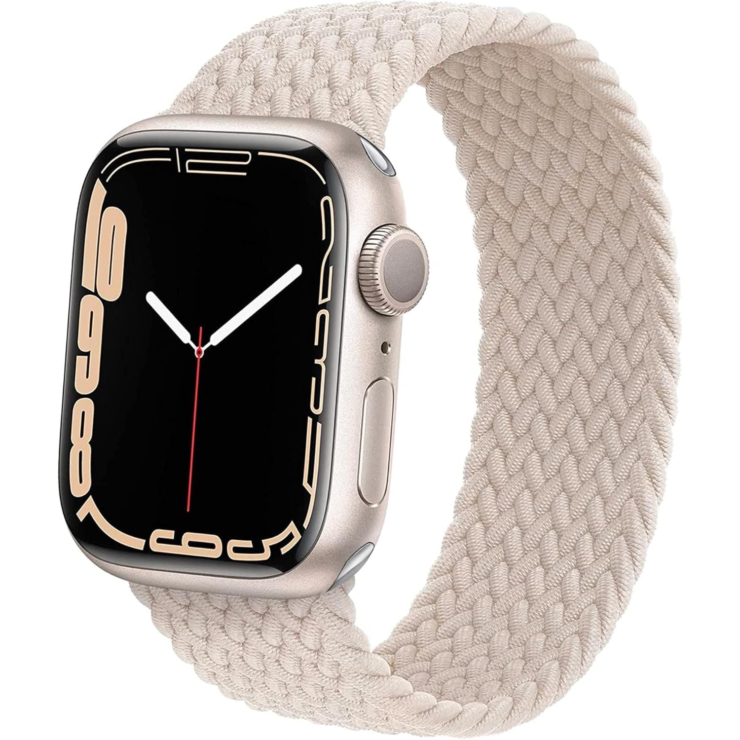 Lace Braided Solo Loop Compatible with Apple Watch Band 38 40 41 42Mm 44 45 46 49Mm for Men Women, Stretchy Nylon Elastic Sport Wristband for Iwatch Series Ultra1/2 SE 1/2 10 9 8 7 6 5 4 3 2 1