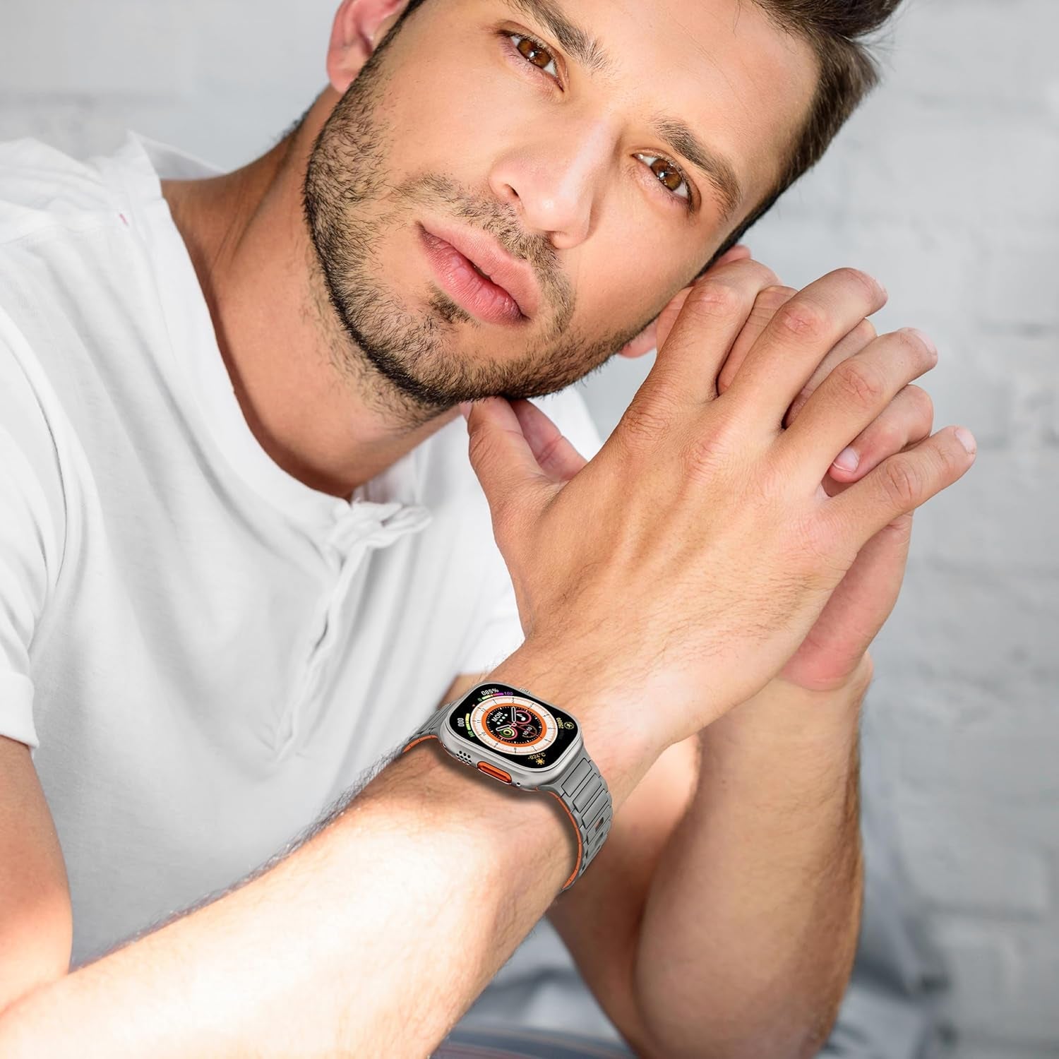 Straplab Magnetic Silicone Sport Loop Bands for Apple Watch