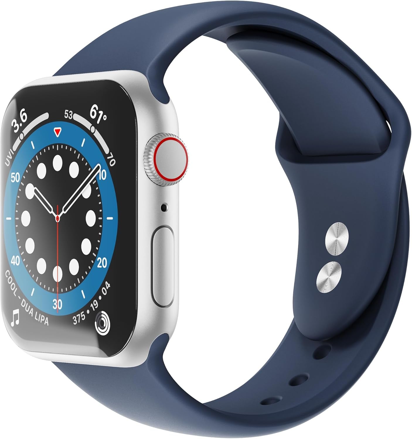 Silicone Apple Watch Band, Compatible with Apple Watch 38Mm, 40Mm, 41Mm, 42Mm, 44Mm, 45Mm, 49Mm, for Men with Large Wrists, Lavender