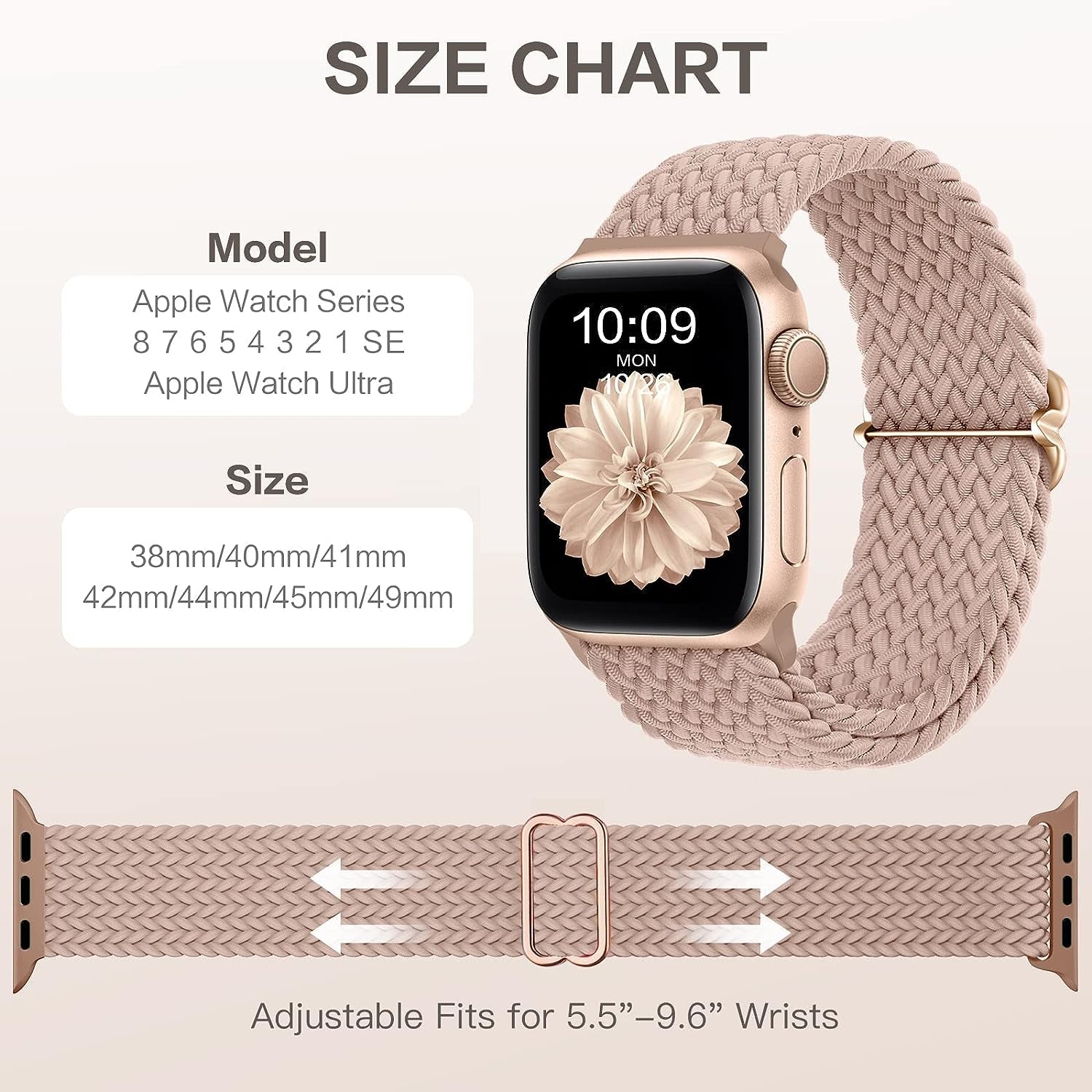 Straplab Braided Solo Loop Bands - 2 Pack for Apple Watch