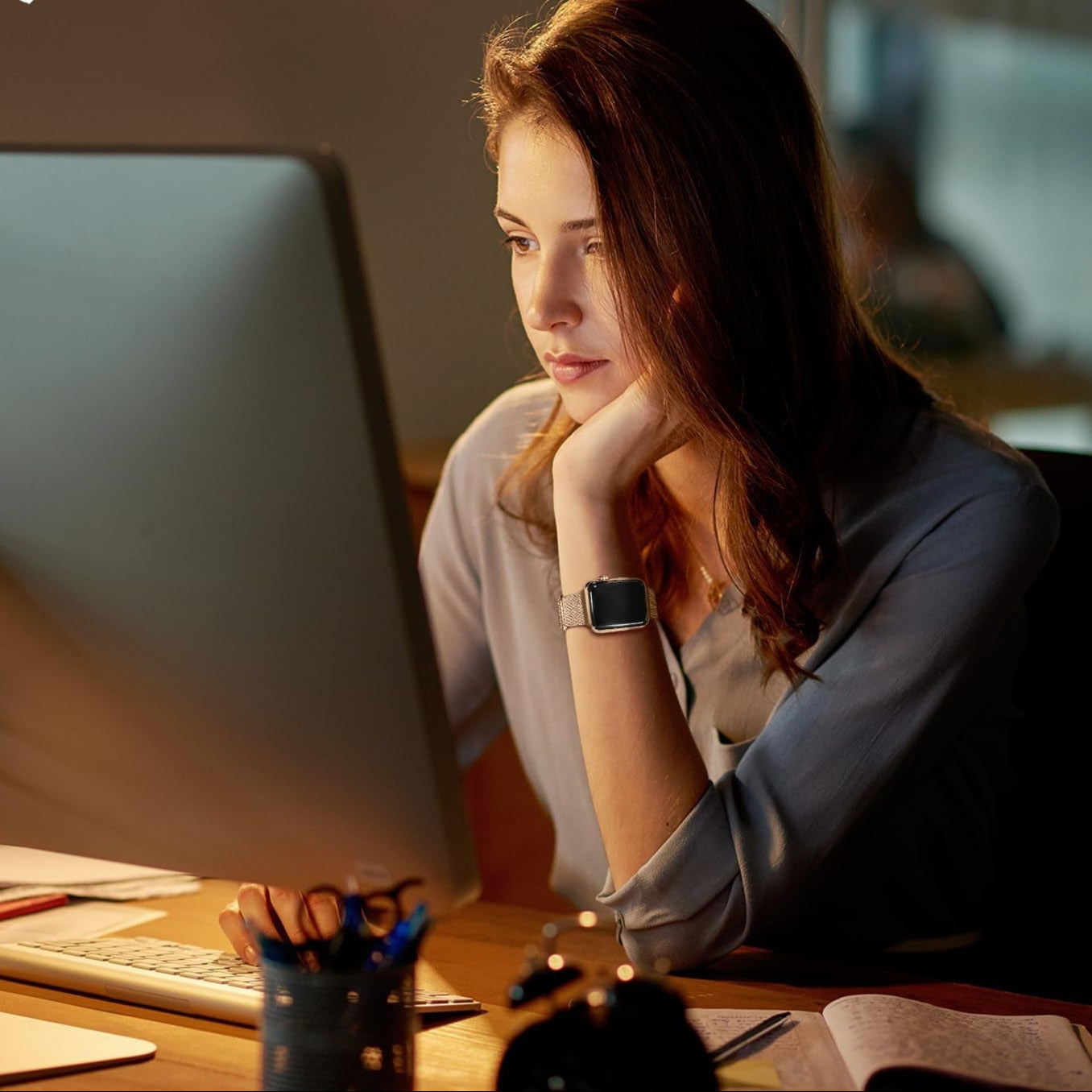 Straplab Milanese Stainless Steel Magnetic Watch Band