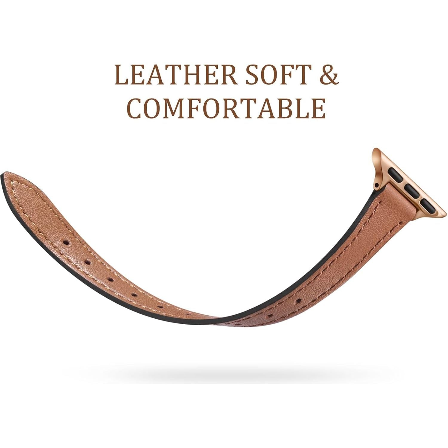 Slim Genuine Leather Straplab Apple Watch Strap