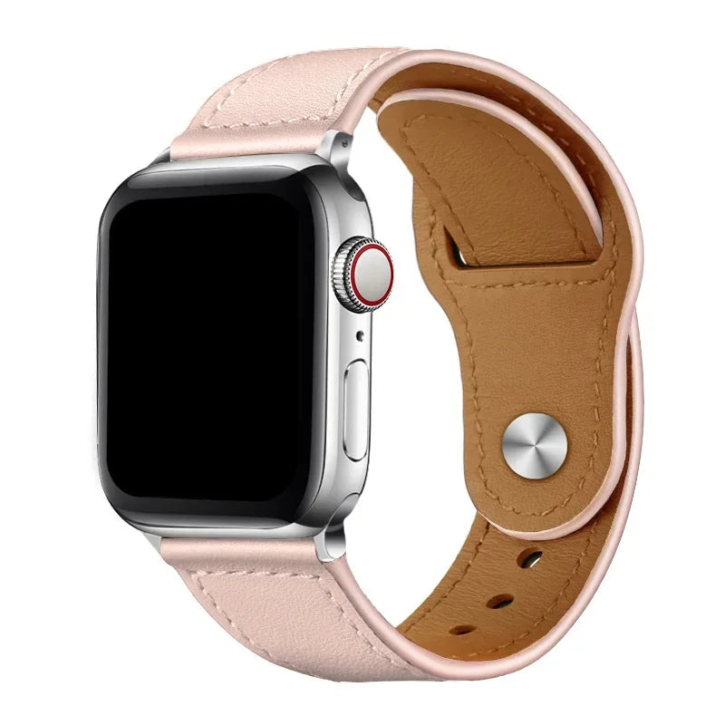 Luxe Dusty Pink Leather Strap