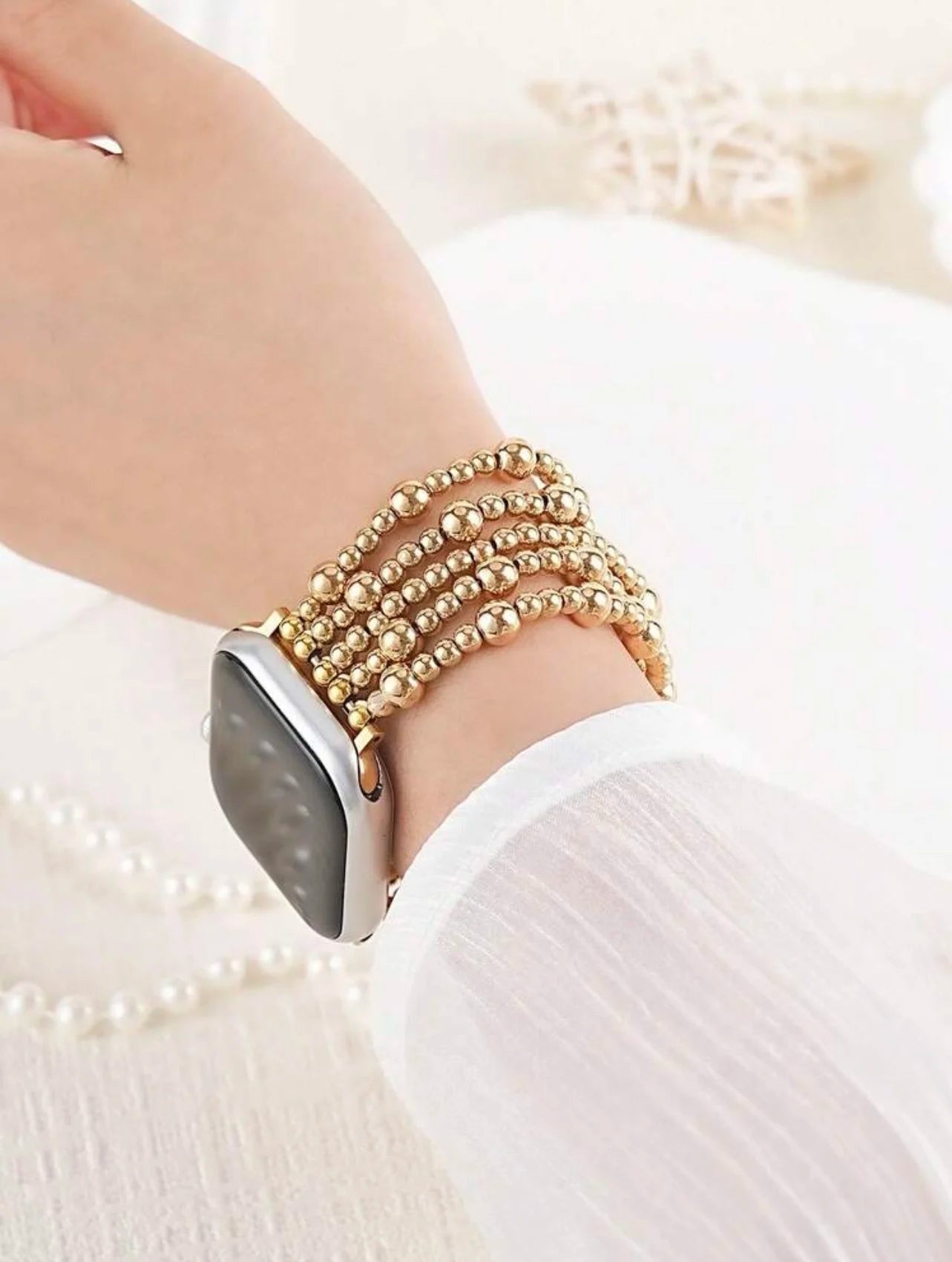 Aureate Bead Band | Gold