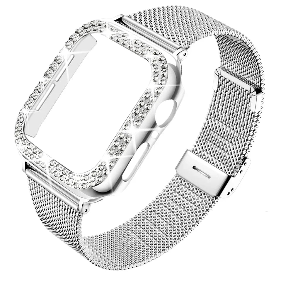 Milanese Band +  Diamond Case 5 Colours