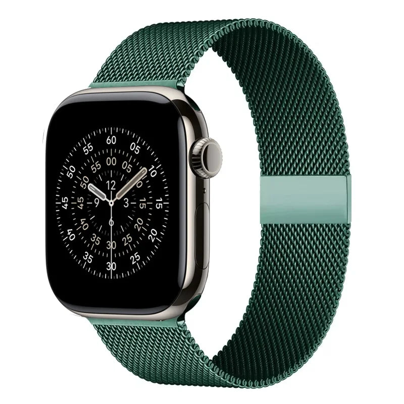 New Autumn Pine Green Milanese Strap