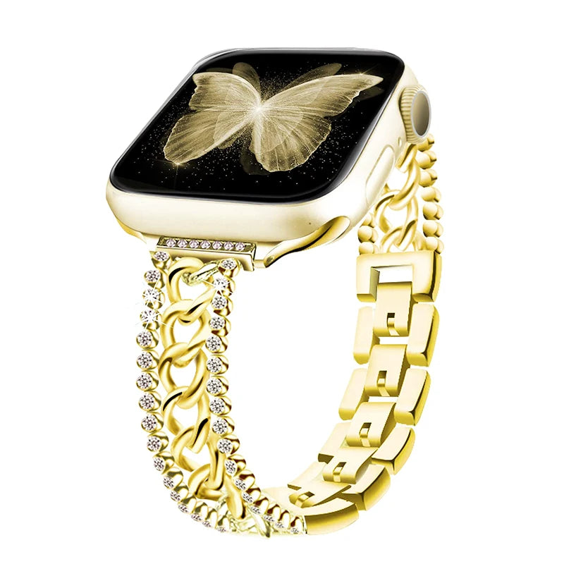 Chained Diamond Band 10 Colours