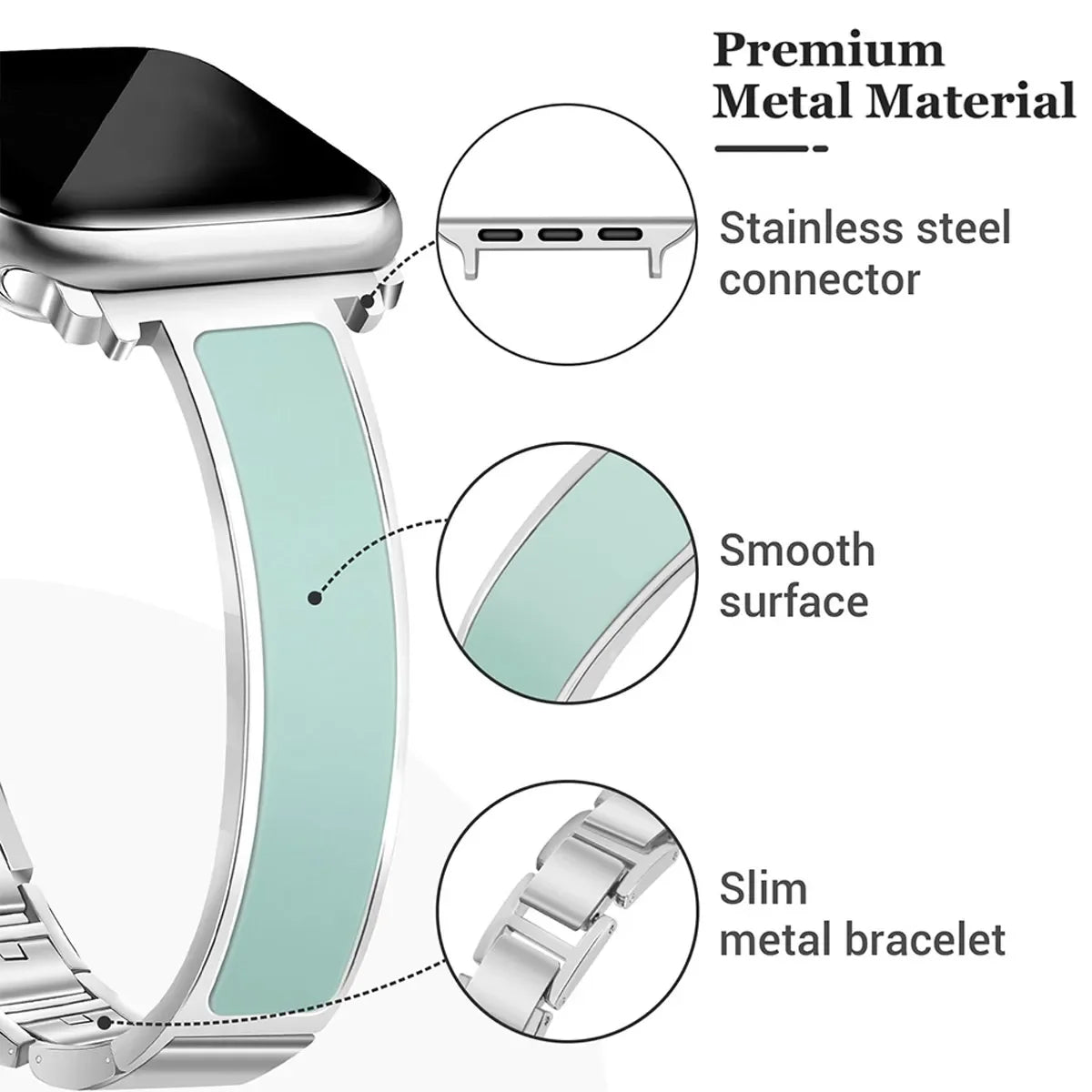 Aubry Designer Inspired Watchband 5 Colours | Best Seller