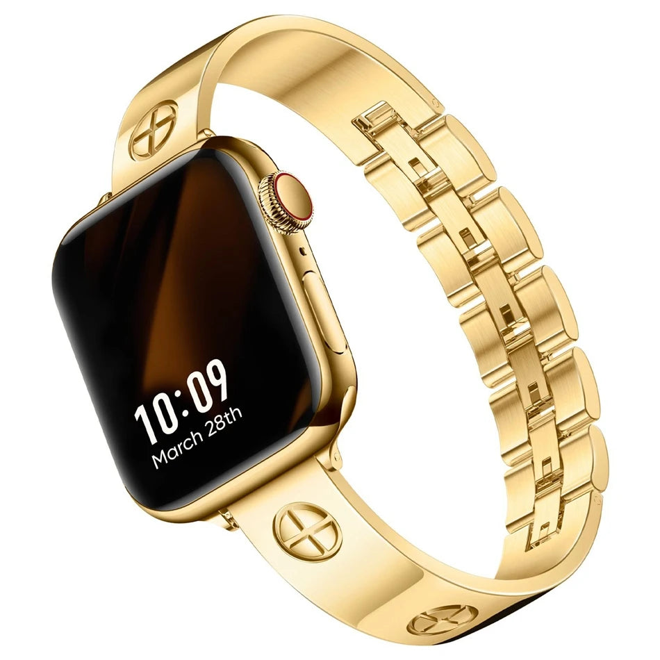 Luxury Inspired Watchband 18K Plated 4 Colours