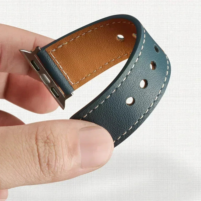 Luxe Dark Brown Leather Strap