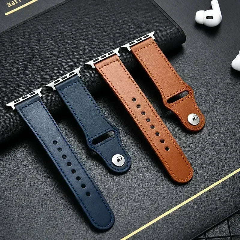 Luxe Light Brown Leather Strap