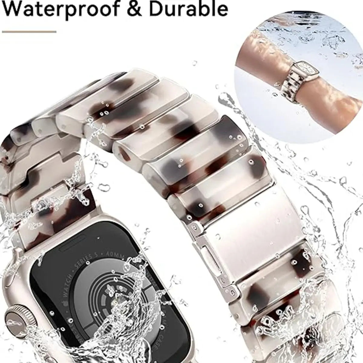 NEW - Resin Shell Watchband with Tool | 3 Colours