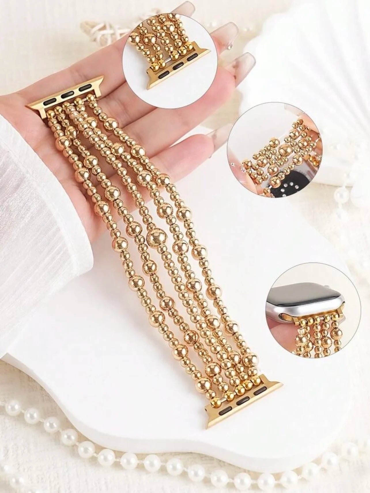Aureate Bead Band | Gold