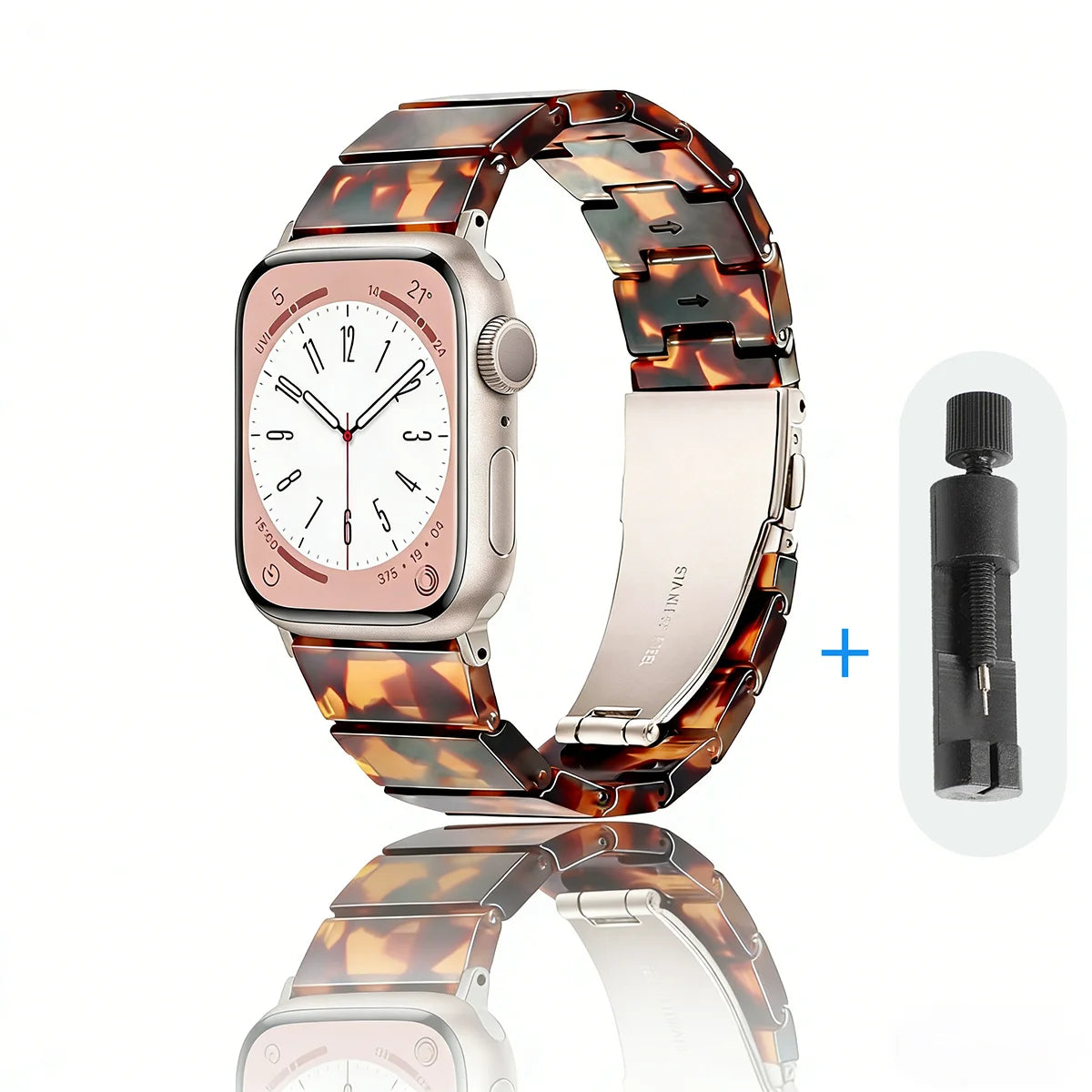 NEW - Resin Shell Watchband with Tool | 3 Colours
