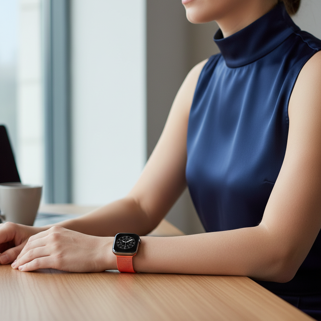 New Autumn Orange Milanese Strap