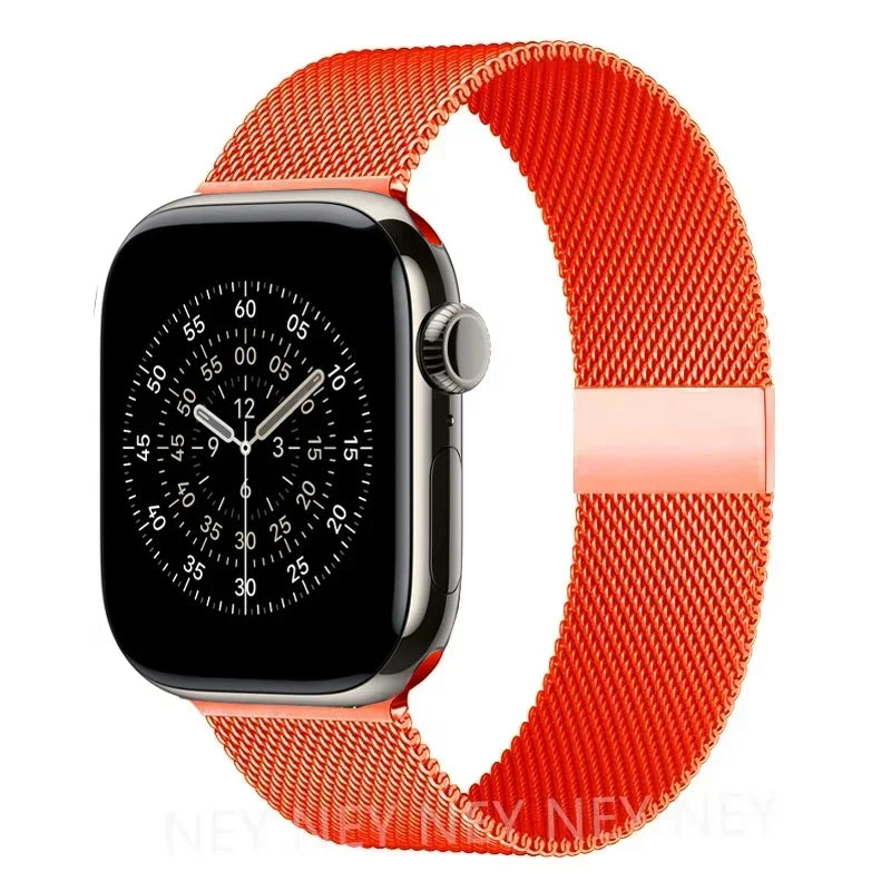 New Autumn Orange Milanese Strap