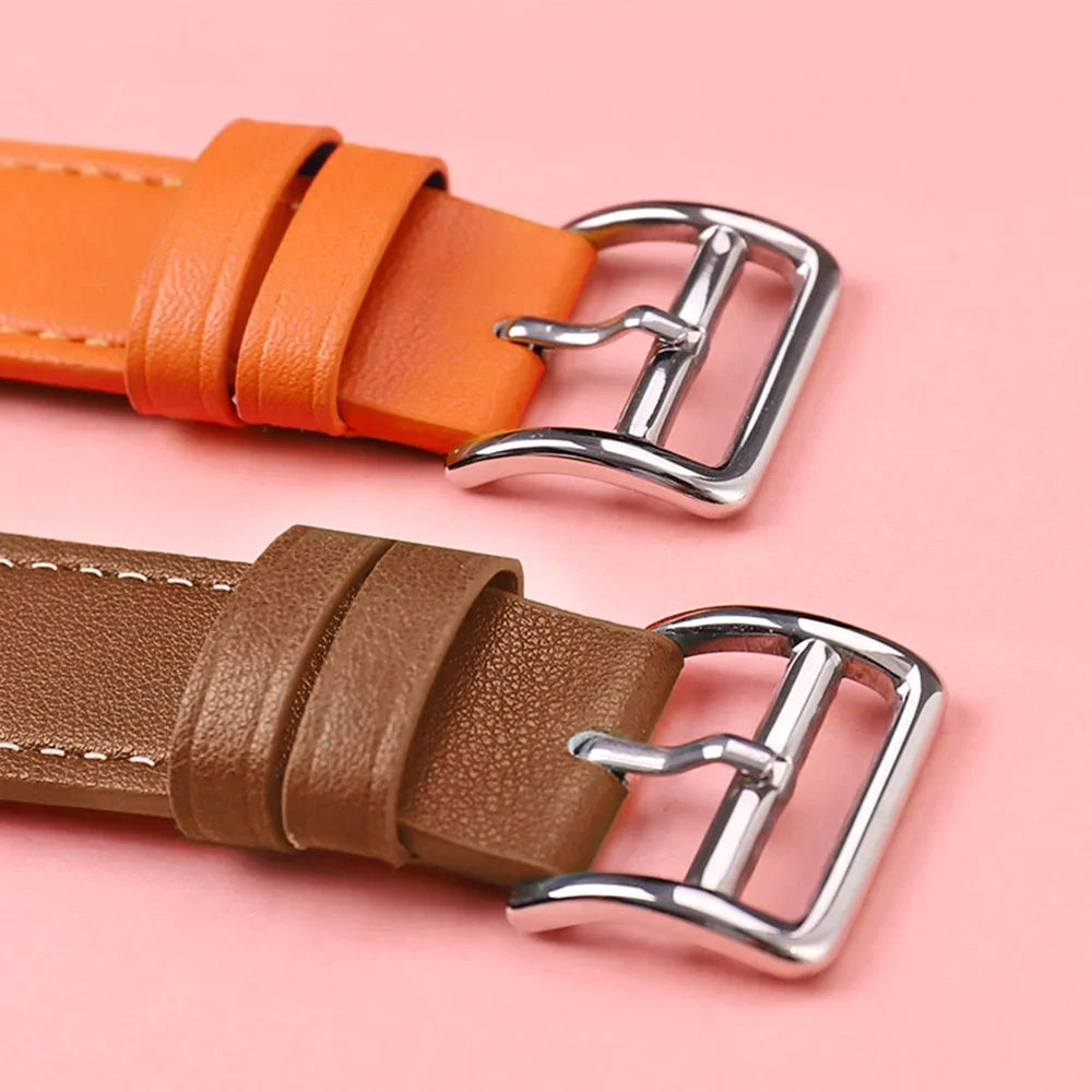 Classic Light Purple Leather Watch Straps