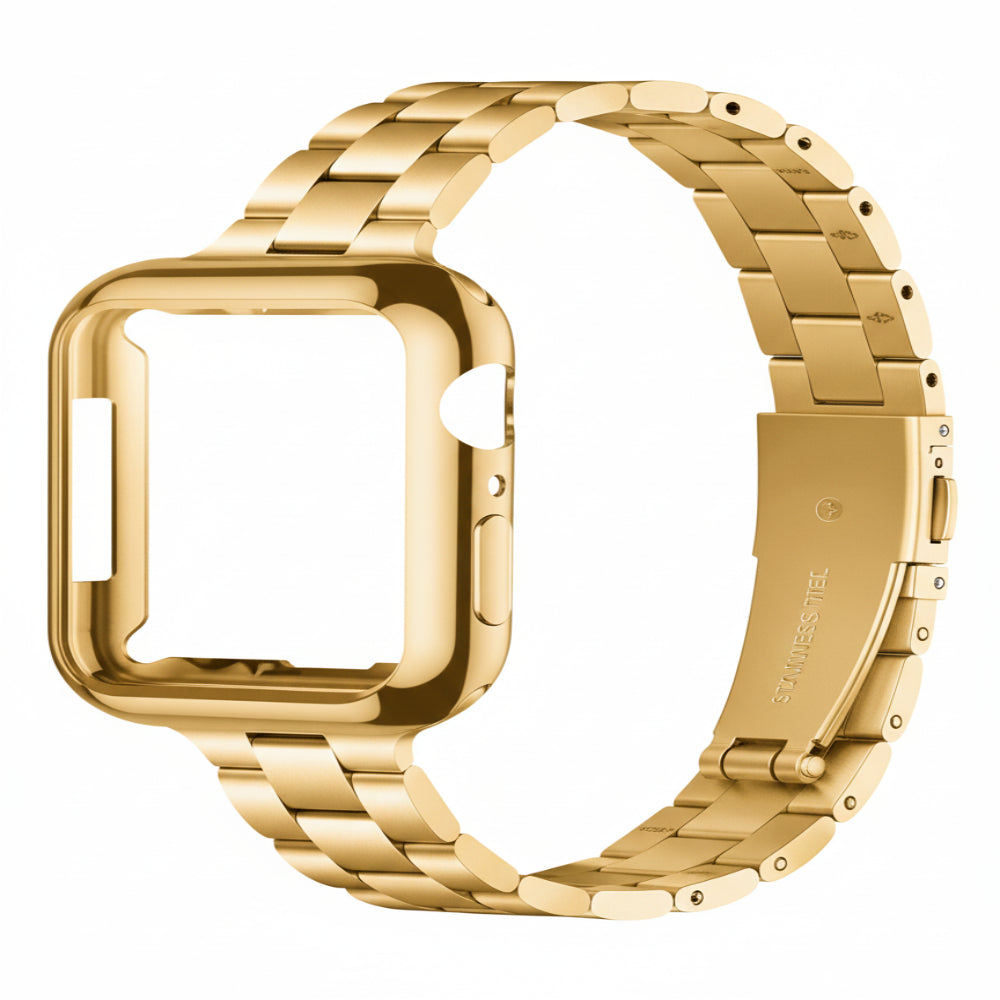 NEW -  2 in 1 Steel Band + Protective Shell Case 5 Colours